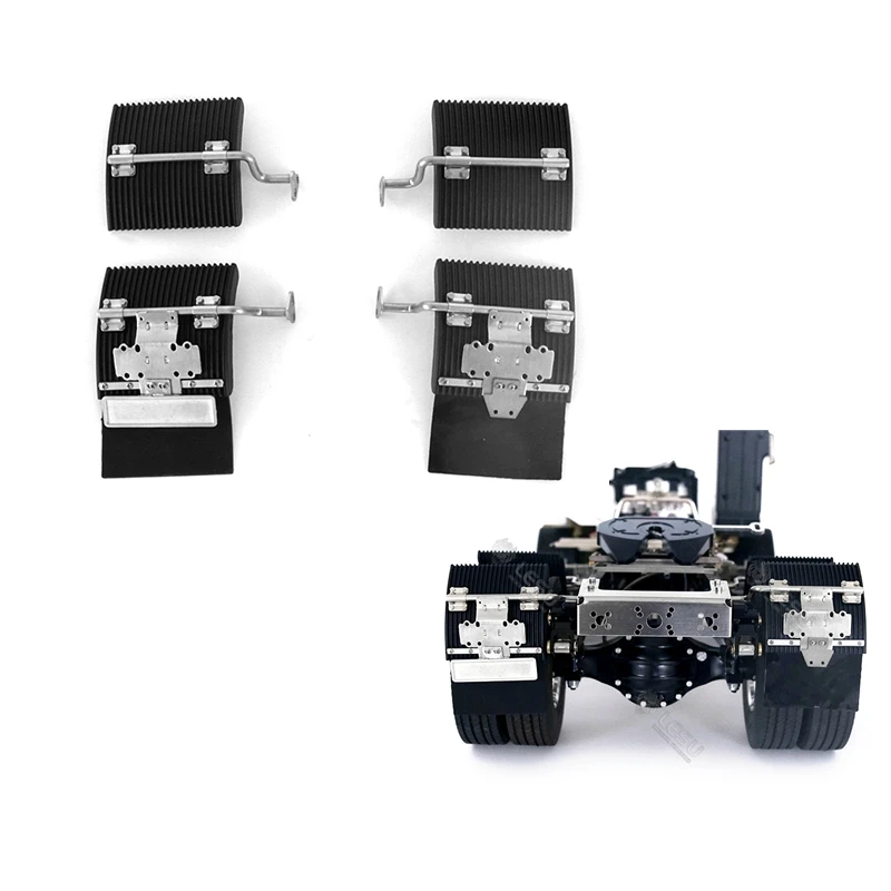 

1/14 Rc Trucks Frame Rear Fender Mud Guard Set For Remote Control Toys Tamiya Tractor Dump Cars VOLVO750 FH16 FH12 56360 56312