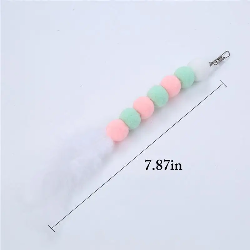

2020 New Cat Stick Replacement Head Funny Feathers Pet Cat Teaser Wand Refill Feather Interactive Rod Pet Supplies Gatos Favors