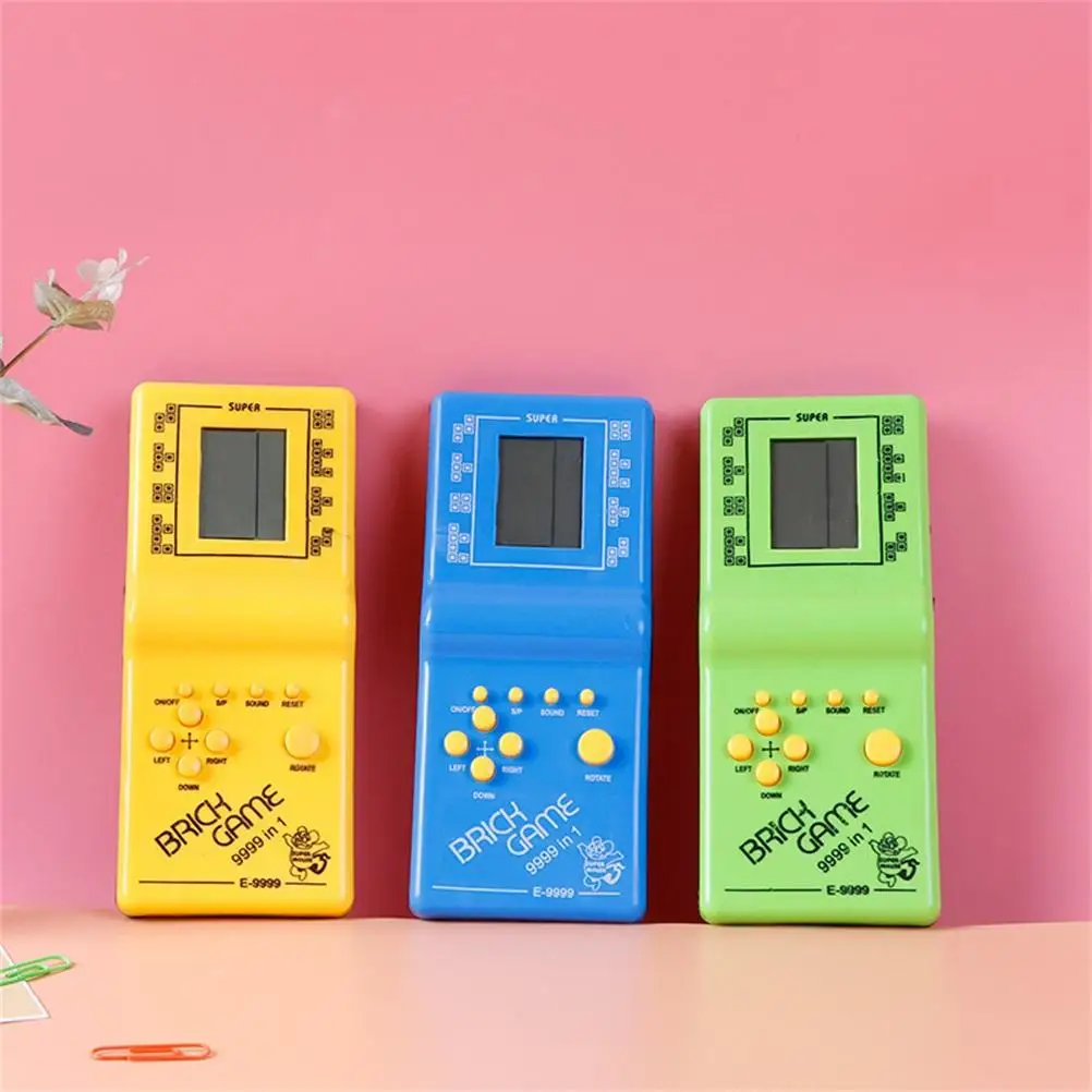 

Портативный игровой автомат случайного цвета, игровая консоль, игрушка, забавная со звуком, игровой автомат для детей, игрушки, игровая конс...