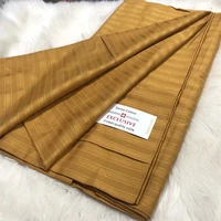 gold african swiss voile 100 cotton 2021 high quality embroidery atiku fabric for men cloth 5 yards
