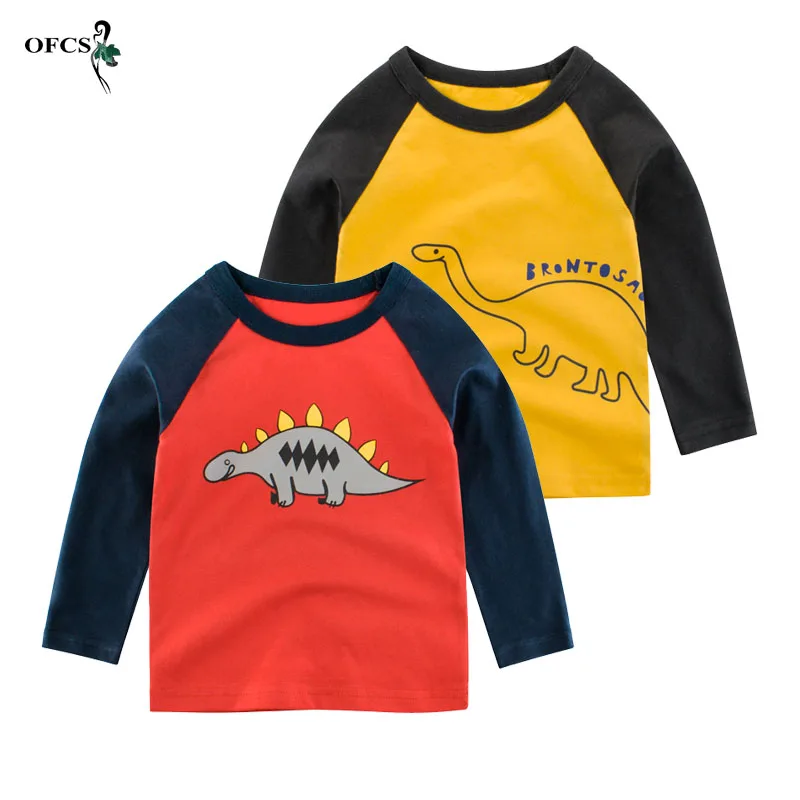 

Best Seller Autumn Kids T-shirts Baby Girls Patchwork Sweatshirts 2-8 Years Unisex Full Sweater Toddler Infant Cotton Shirt Tees