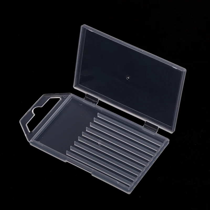 

1PCS Round Shape Practical Clear Plastic Hard Drill Bit Storage Case Transparent Refillable Bottle