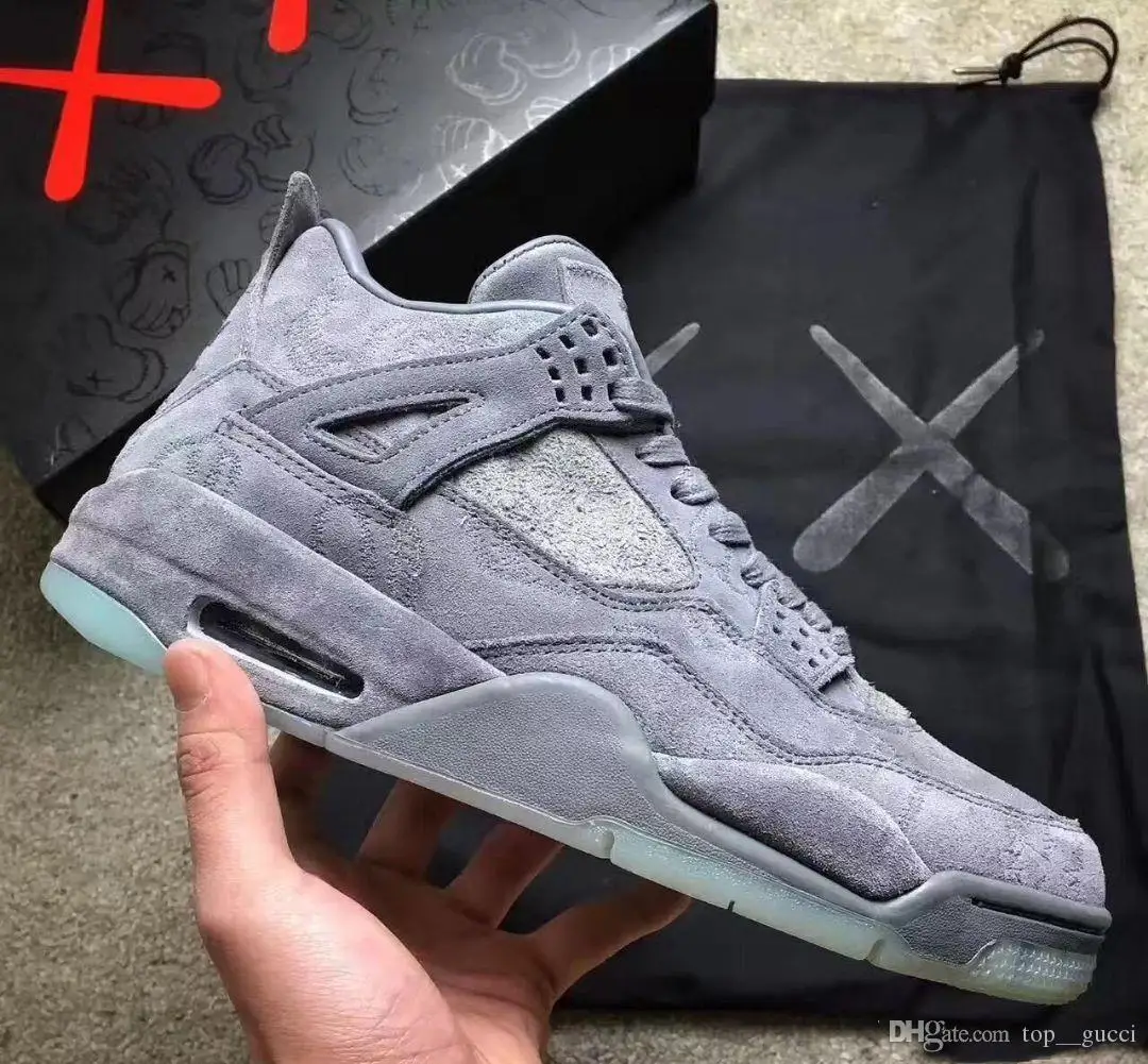 Мужские кроссовки для баскетбола KAWS x серые белые черные лучшего качества в стиле