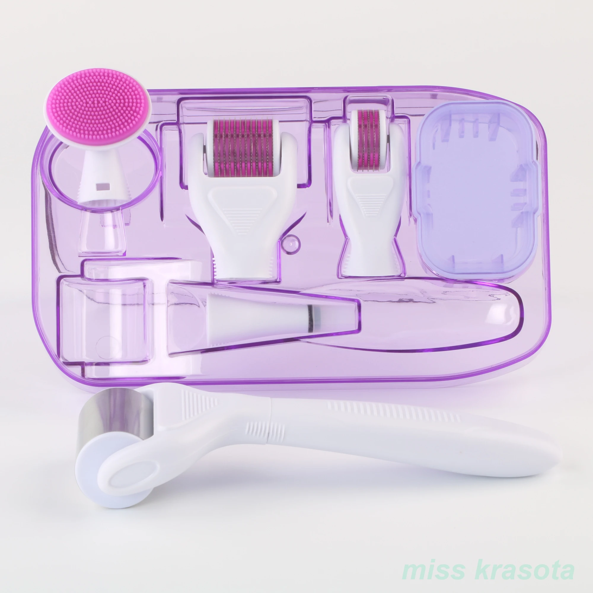 Профессиональный набор роликов для кожи 6 в 1 Набор мезотерапии инструмент