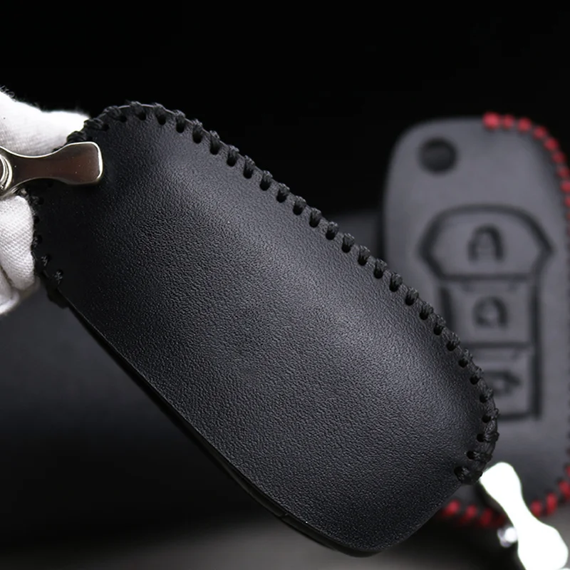 Кожаный чехол для автомобильного ключа Ford Focus 3 2 Mk2 Fiesta Mk7 Mondeo Mk3 Mk4 Kuga Fusion Max эскорт