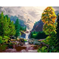 fsbcgt diy painting by numbers beautiful landscape pictures coloring by numbers adults drawing on canvas wall art number decor