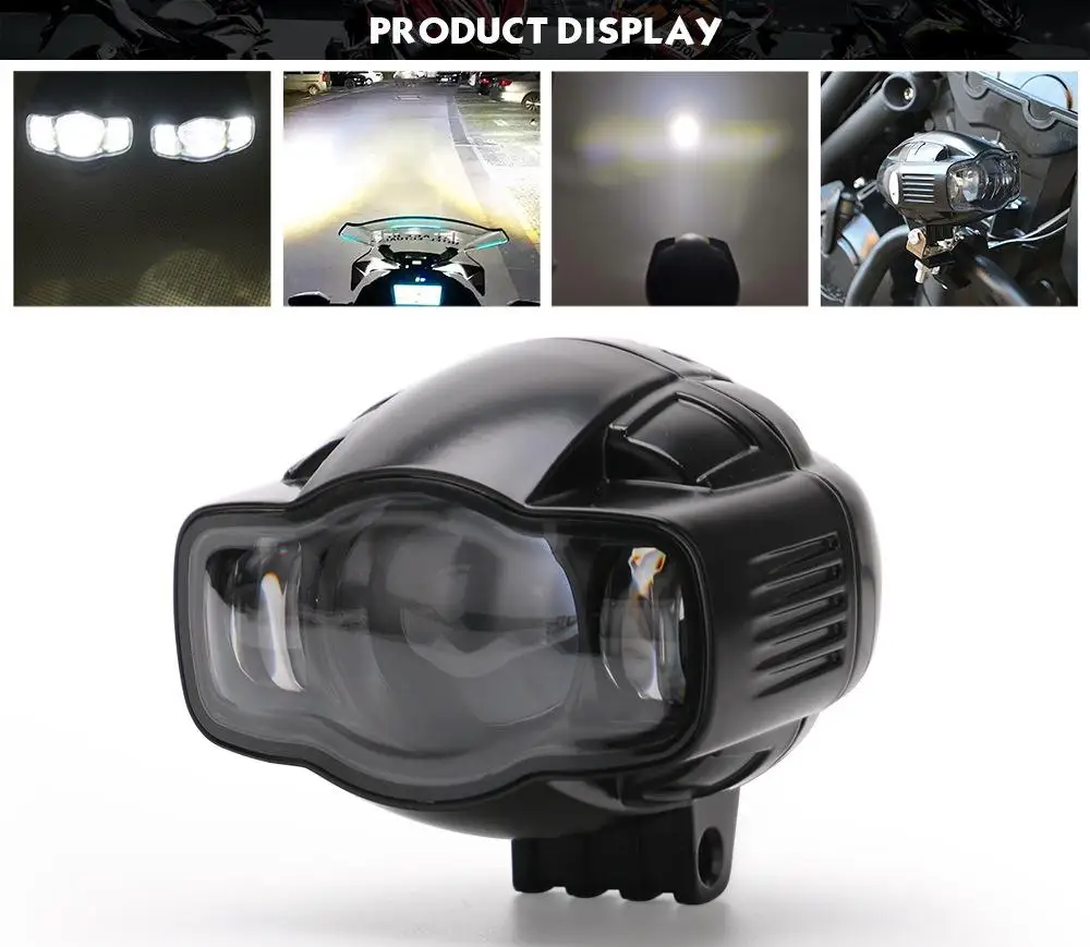 

Противотуманные фары для мотоцикла, скутера, 22-40 мм, 5 Вт, светодиодный внешний прожектор для Yamaha, аксессуары для модификации