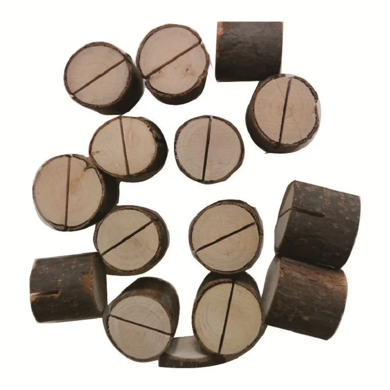 10 шт. деревянная форма для выпечки &quotпень&quot Свадебные вечерние держатели карт