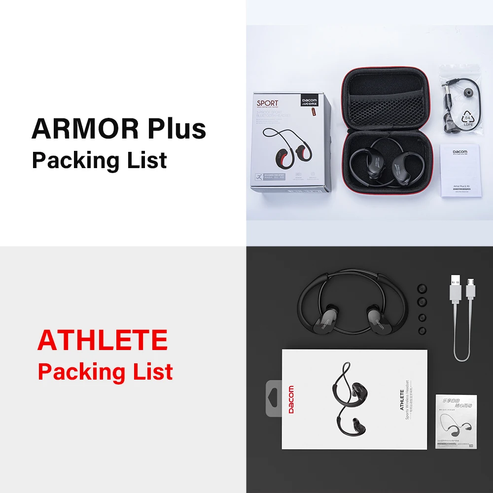 Беспроводные спортивные наушники DACOM ARMOR Plus CSR Bluetooth 5 0 со встроенным микрофоном
