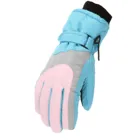 Зимние перчатки, зимние детские перчатки для мужчин и женщин, лыжные уличные ветрозащитные водонепроницаемые бархатные утолщенные теплые перчатки