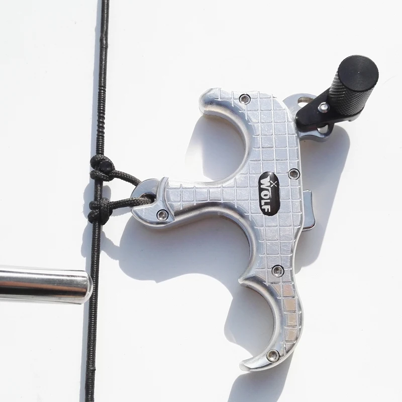 3 пальца алюминиевый релиз помощь Автоматическая стрельба из лука суппорт для