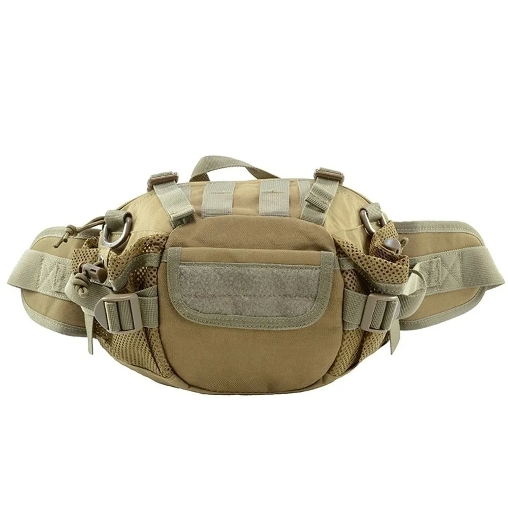 Tan Тактическая поясная сумка, поясная Сумка Molle, подсумок, военный аксессуар, Спортивная поясная сумка, охотничье снаряжение - Цвет: Tan