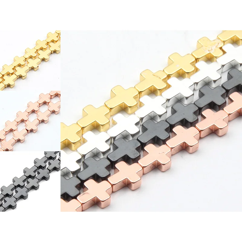 Золотистые/черные/натуральный серебристый цвет бусины из гематита в форме