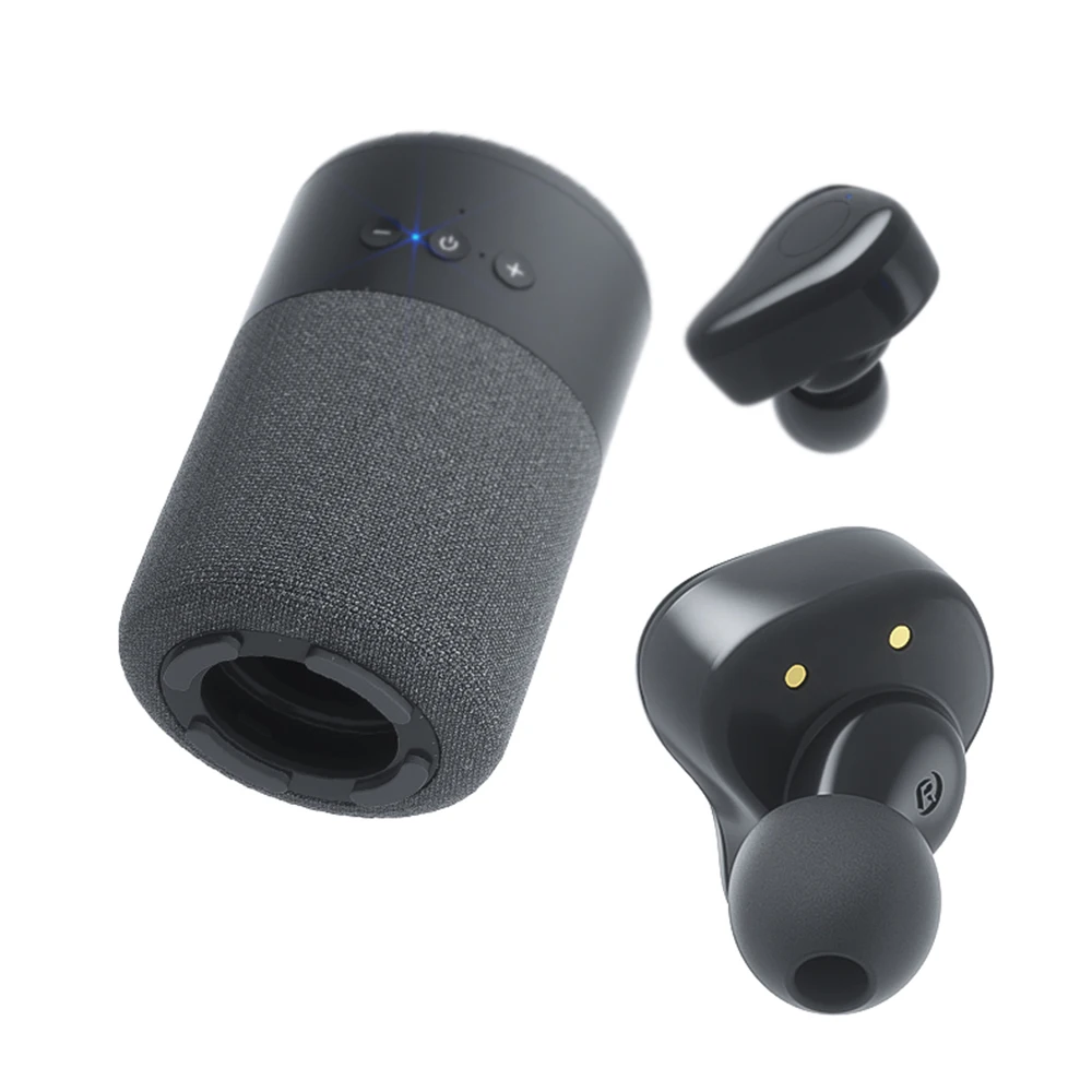 

Outdoor Bluetooth Headset Speakers Portable 2 in1 TWS Sport Earphones Wireless In Ear Earphone With Smart Music Player