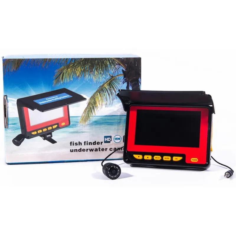 Скидка WF05 HD 1000TVL рыболокатор, подводная камера, 4,3 дюйма, ЖК-монитор, светодиодный ночного видения для рыбалки, подледной рыбалки
