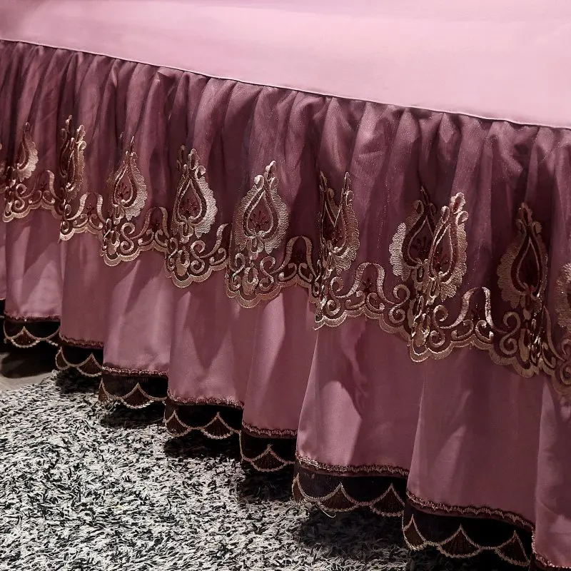 Роскошное серое красное розовое однотонное Шелковистое Тенсел модал кружево