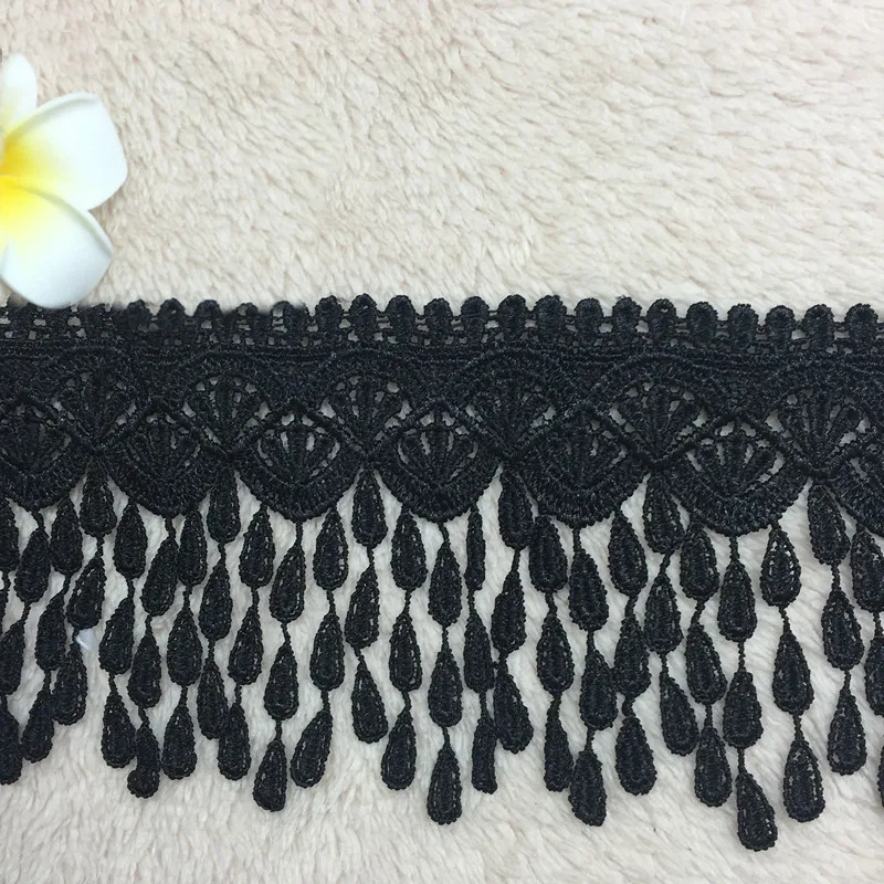 

2 ярда, 8 см, кружевная тесьма с вышивкой и кисточками, тесьма, ткань «сделай сам», шитье, занавеска, ткань, ручная работа, аксессуары для одежды