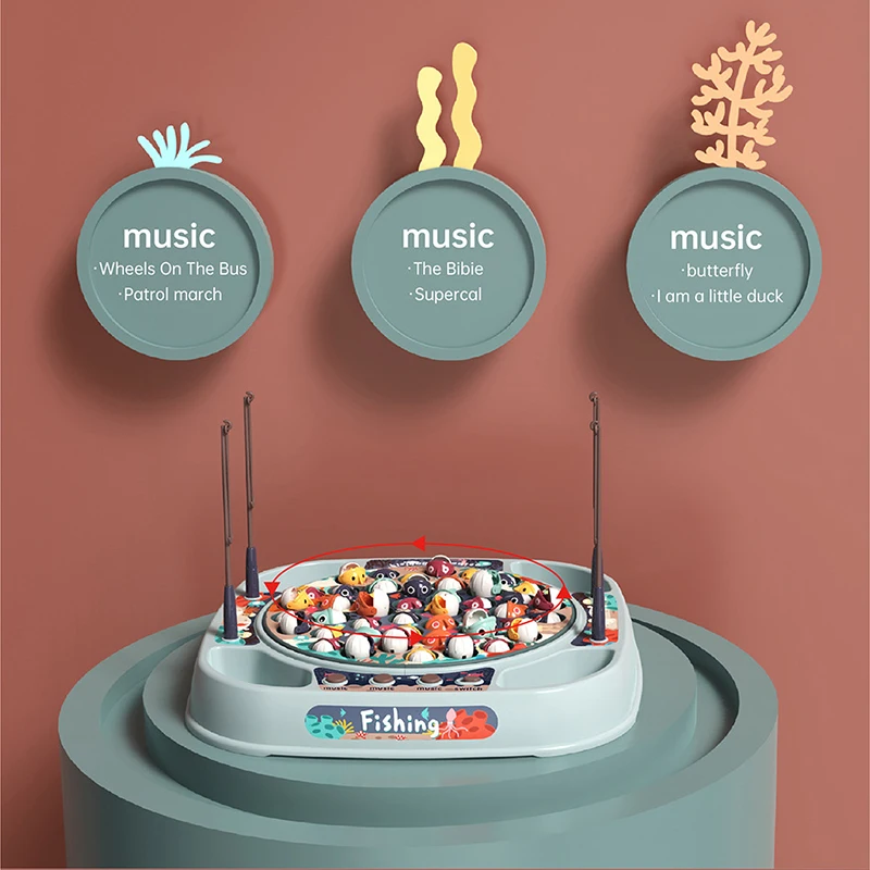 Детские игрушки магнитные рыболовные товары музыка электрическая циркуляция