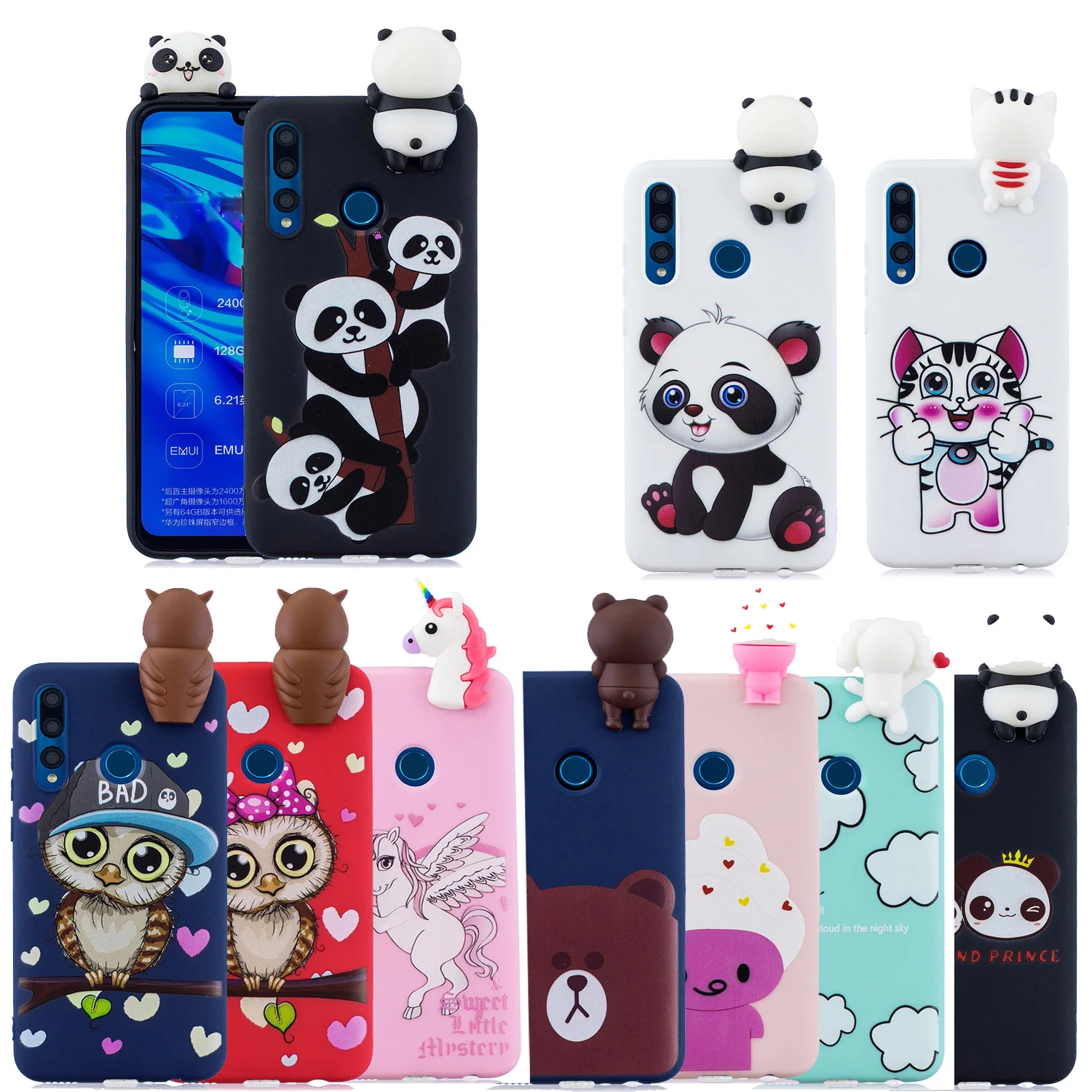 Мягкий силиконовый чехол для huawei p40 lite p30 pro p20 p smart y9 y7 y6 y5 honor 9 8x mate 20 10|Бамперы| |