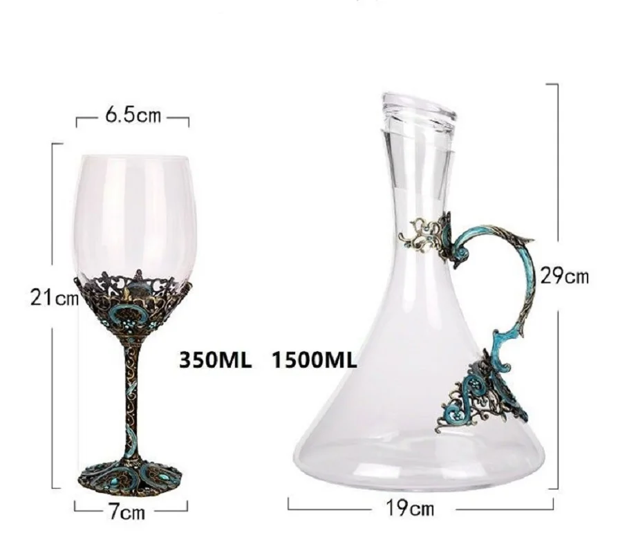 стаканы бокалы для вина Бокал es высокого класса винтажный Хрустальный красный