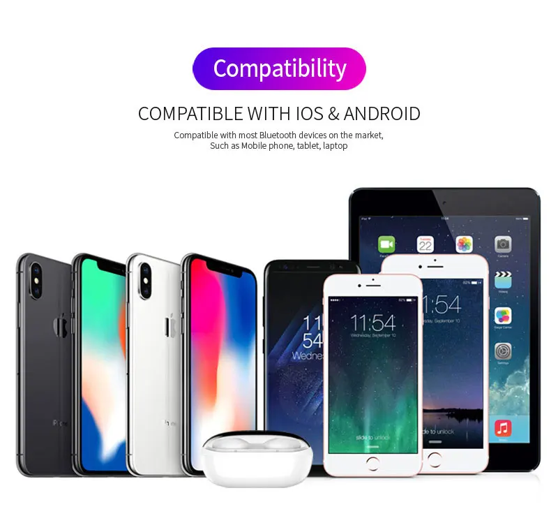 Touch Key Smallest Bass Mini True Wireless Bluetooth 5.0 Headphones Earphone TWS HD Stereo Earbuds For xiaomi iphone huawei