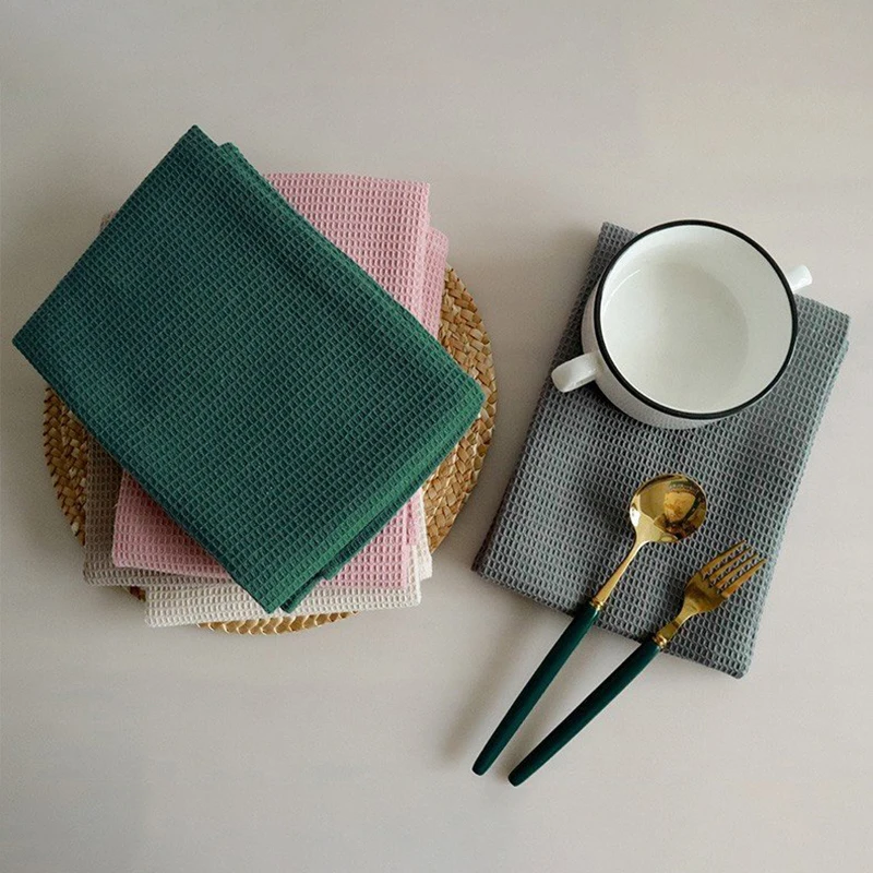 Большие салфетки хлопковая салфетка для ресторана вафельная вышивка кухонное
