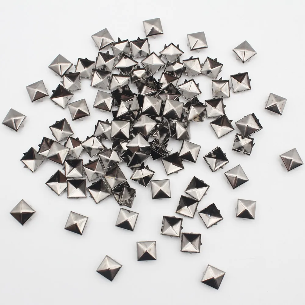 Пирамидальные шпильки 10 мм 100 шт./лот пирамидальные в стиле панк шипы заклепки для