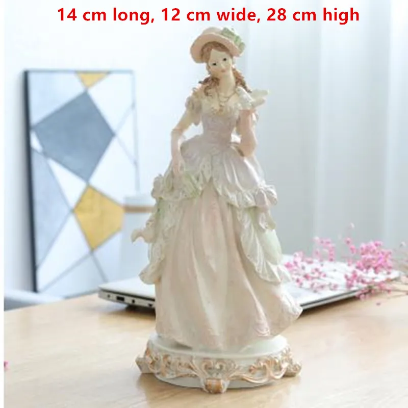Европейская викторианская Статуэтка девушки модный персонаж красивые фигурки