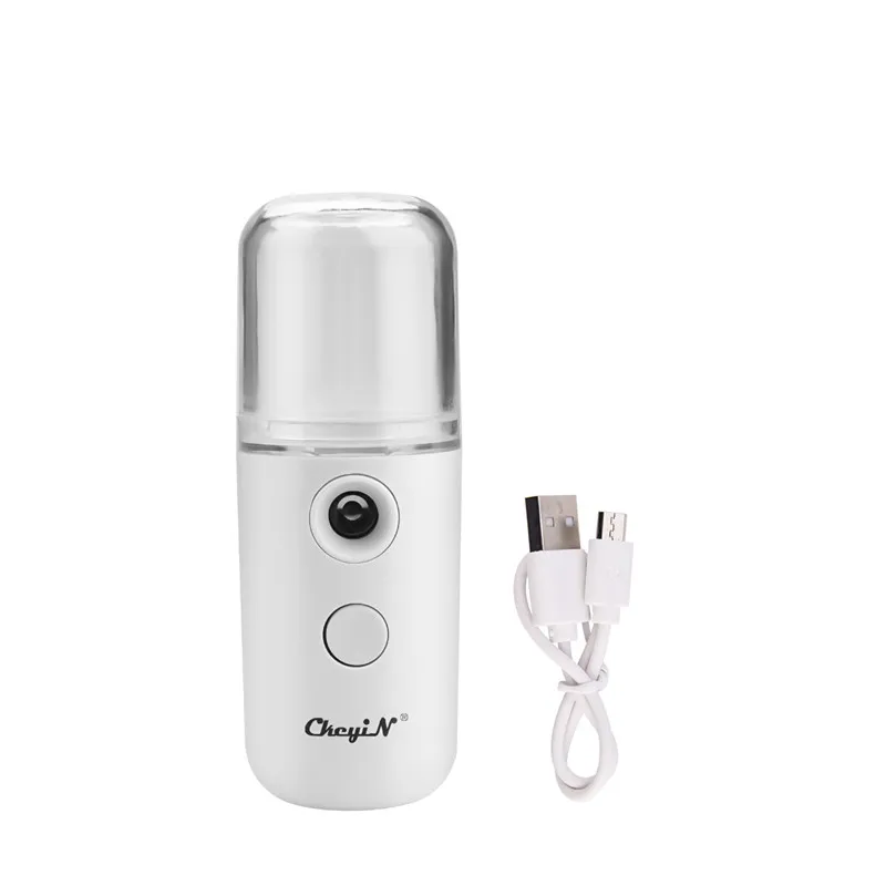

2 pcs 30ML Portable Nano Mist Sprayer Facial Mister USB Chargeable Face Humidifier Face Steamer Skin Moisturizing Beauty Care