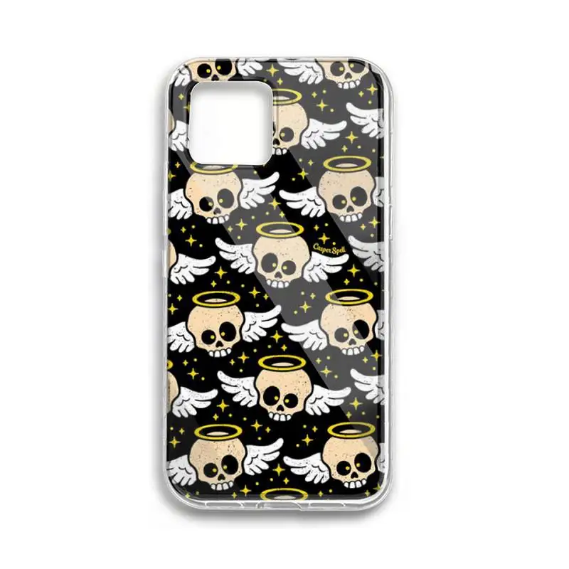 

Funny skull flower Christmas skull Phone Case for iPhone 11 12 pro XS MAX 12 12Mini 8 7 6 6S Plus X SE 2020 XR phone case