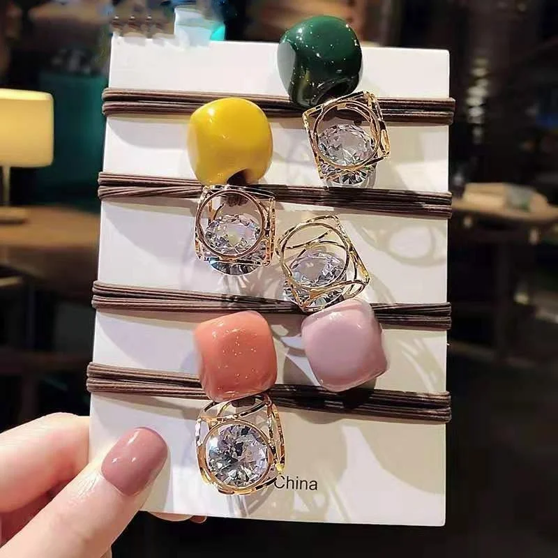 

1 Pcs New Fashion Women Hair Accessories Cute Elastic Hair Bands Girl Hairband Hair Rope Hair Ties