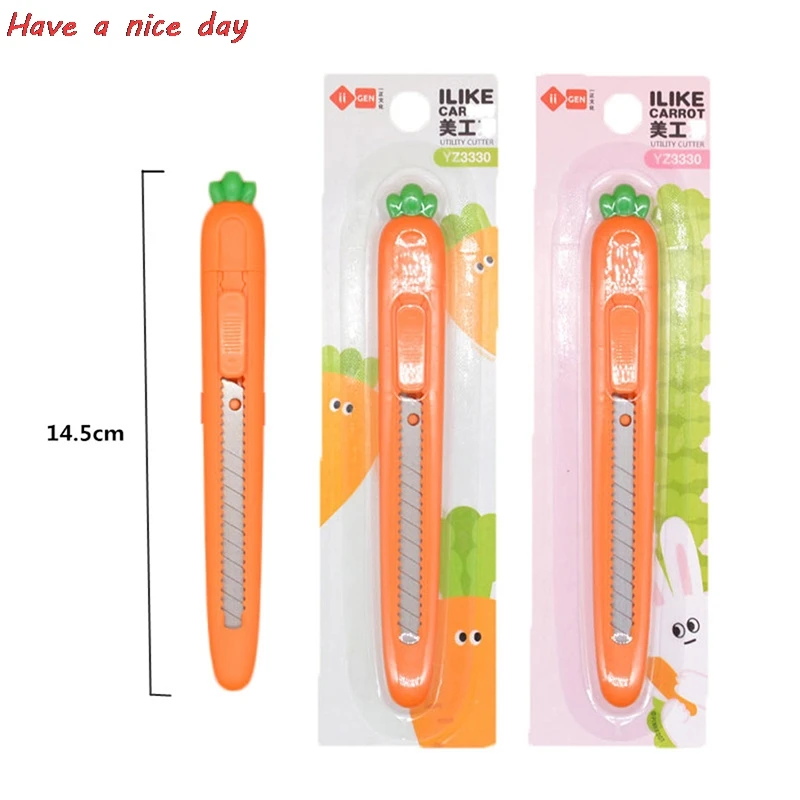 

Portable Mini Carrot Art Knife Office Paper Cutting Art Knife School Stationery