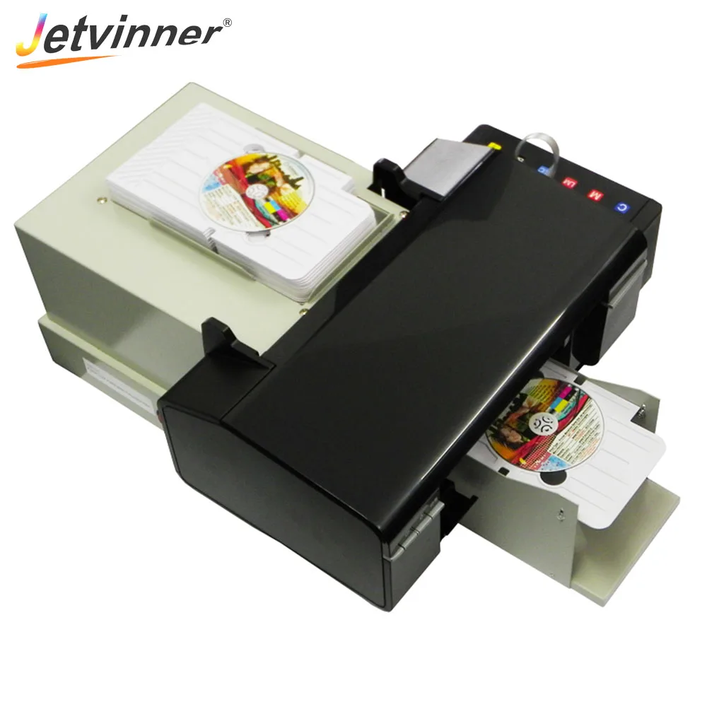 Автоматический цифровой принтер карт Jetvinner для CD ПВХ Epson L800 с 51 лотком CD/PVC