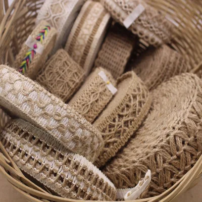 Mix 10 designs each Микс пеньковый Канат 10 мм-60 мм X11yards/LOT деревенское свадебное украшение джутовый шпагат тонкий скрученный джутовый канат шнурок рождественское кружево - Цвет: Mix 10 designs each