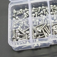 320pcs din912 m2 5 304 stainless steel hardware hex head screws bolts kit w box