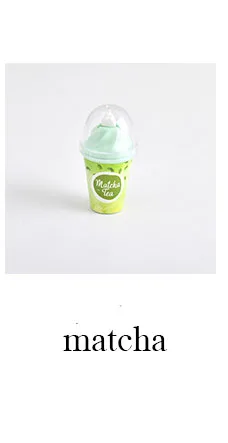 Matcha Креативная лента для коррекции чашки молока и чая, мороженого, ослепляет цвет студентов, мультяшная Корректирующая лента, школьные офисные принадлежности - Цвет: Matcha