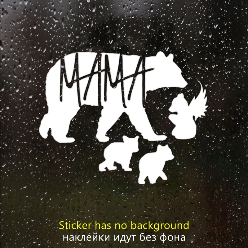 

CS31090# наклейки на авто Мама-медведь с детенышем и медведями-ангелочками водонепроницаемые наклейки на машину наклейка для авто автонаклейка стикер этикеты винила наклейки