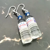 new creative simulation mineral water bottle earrings cute earrings womens drop earrings wholesale