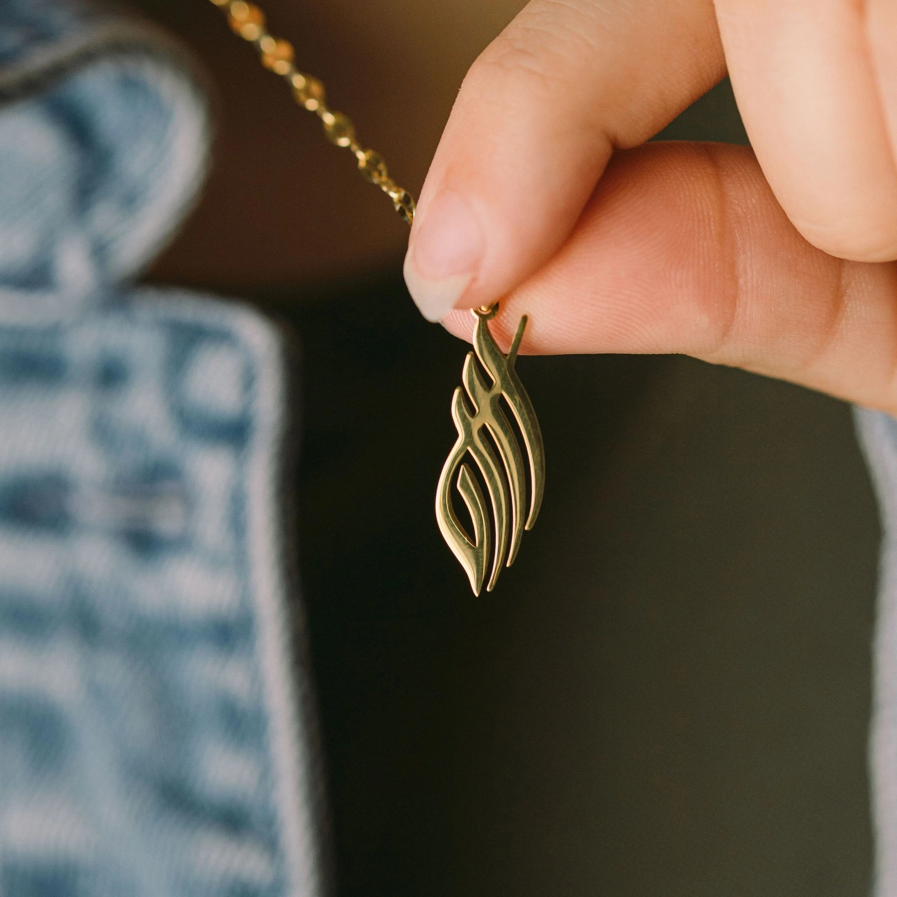 Ожерелье для каллиграфии Аллах | Женское ожерелье с подвеской из нержавеющей