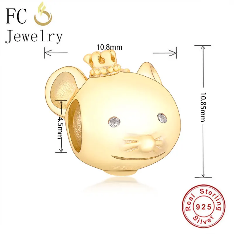 FC ювелирные изделия Подходит для оригинального браслета Pandora 925 серебро Зодиак