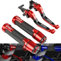 motorcycle cnc adjustable brake clutch levers handlebar grip handle hand grips for hyosung gt650r gt 650r 2006 2007 2008 2009