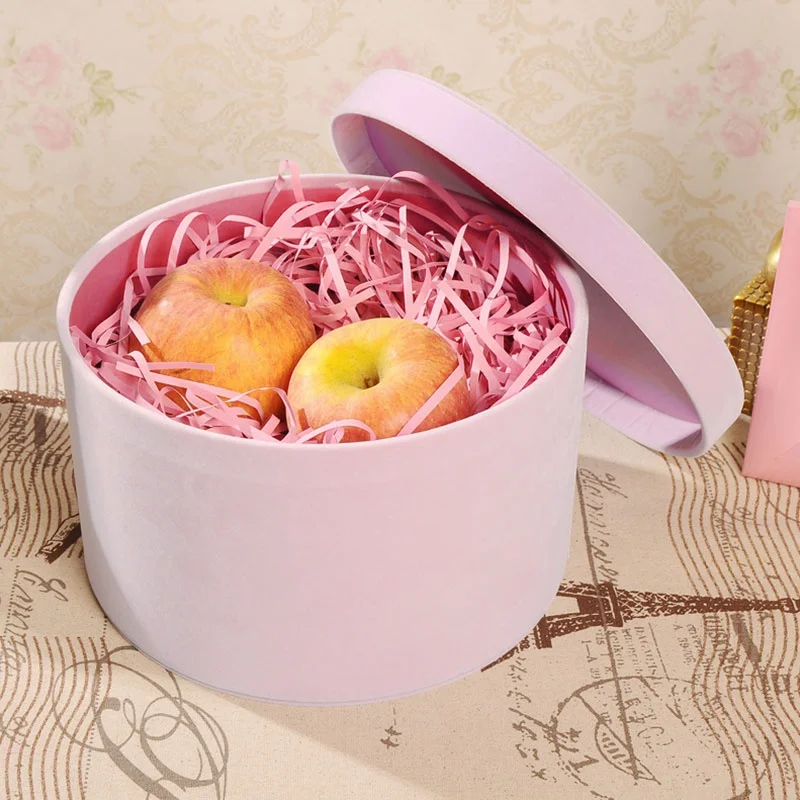 

Round Flannel Storage Box Flower Packaging Box Paper Baga Floral Box Gift Box Packaging Box Bouquet
