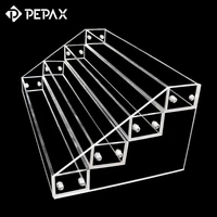 pepax tattoo ink display stand 4 tier clear holder ink acrylic display stand shelves organizer tattoo inks nail polish bottles