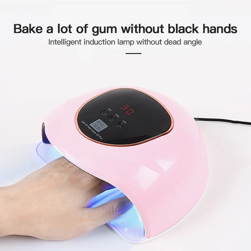 

72W LED Nail Lamp Nail Dryer Dual Hands 30PCS LED UV Lamp For Curing UV Gel Nail Polish With Motion Sensing Manicure LCD Display