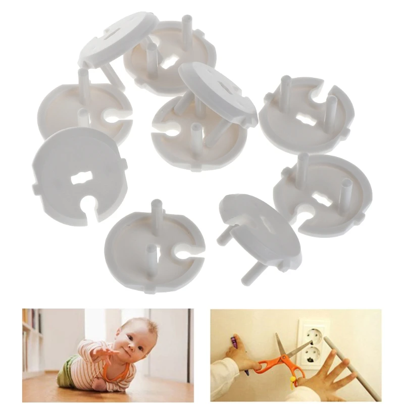 

10Pcs French Standard Electrical Outlet Baby Kids Child Safety Guard Protection Anti Electric Shock Plugs Protector Rotate Cover