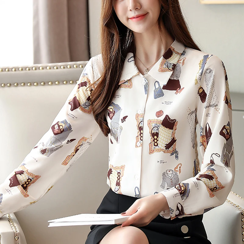 Для женщин блузки и топы для девочек детские комплекты 2021 Blusas Mujer Шифоновая