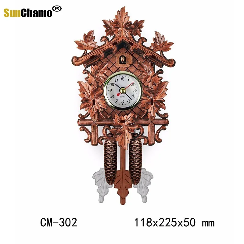 Пользовательские часы Cuckoo деревянные европейские ретро антикварные для