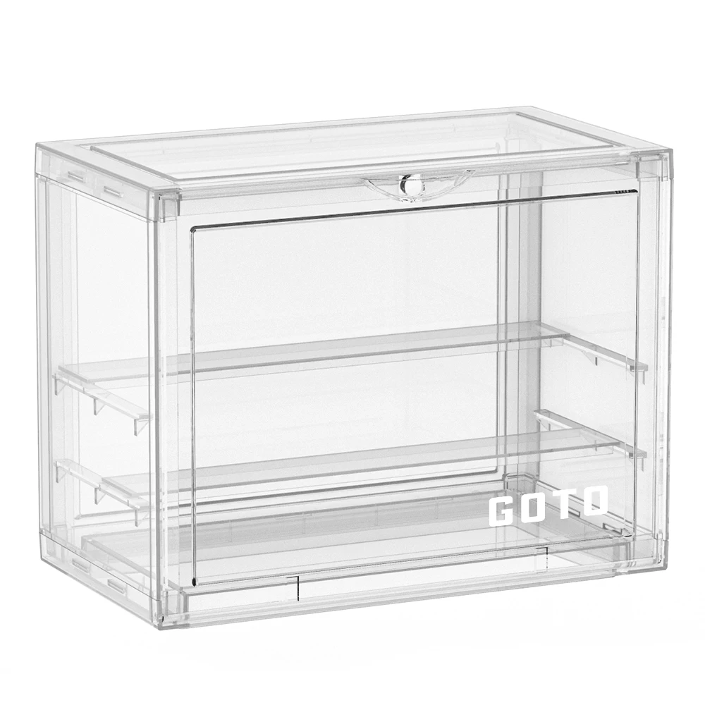 Прозрачная коробка для хранения GOTO Пылезащитная аниме-фигурок Q-версия кукол Gundam