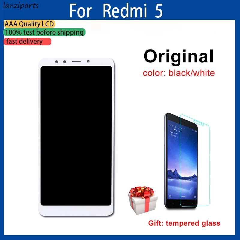 Оригинальный ЖК дисплей для XIAOMI Redmi 5 сенсорный экран с рамкой 7 дюймов дигитайзер
