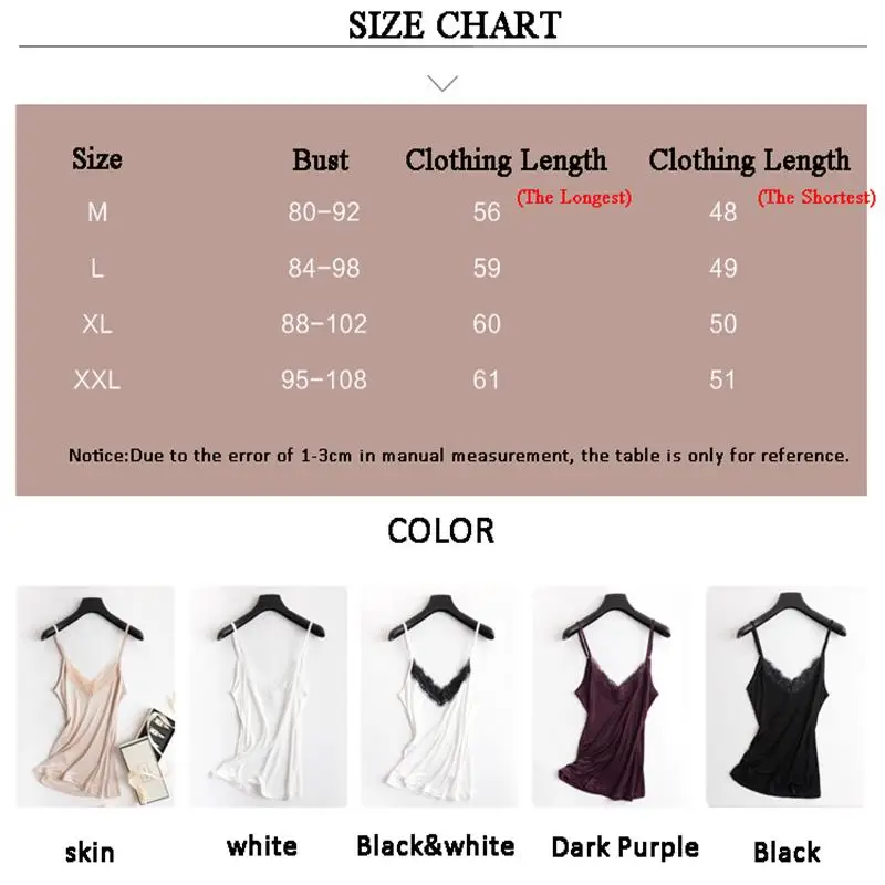 

Leechee Brand Mulberry Silk Female Loose V-Neck Lace Lingerie Beautiful Soft Vest Comfortable Thin Women's Top White Underwear